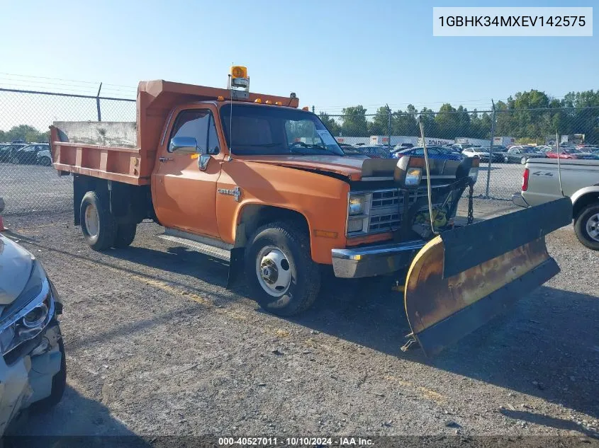 1984 Chevrolet K30 VIN: 1GBHK34MXEV142575 Lot: 40527011