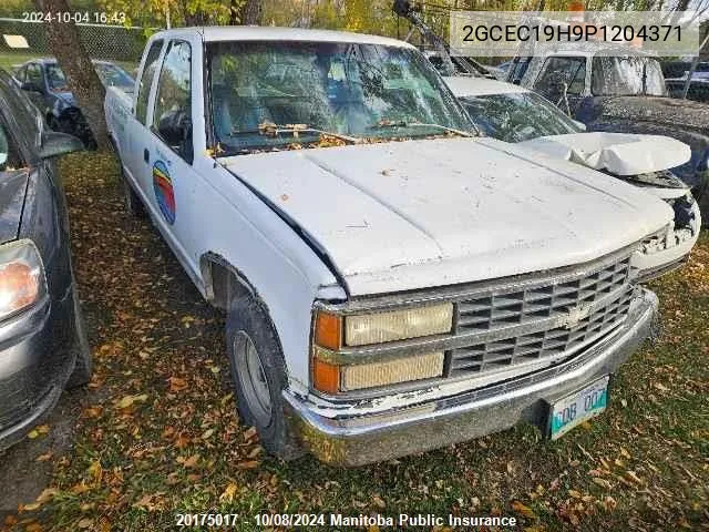 1993 Chevrolet C/R 10/1500 4+Cab VIN: 2GCEC19H9P1204371 Lot: 20175017