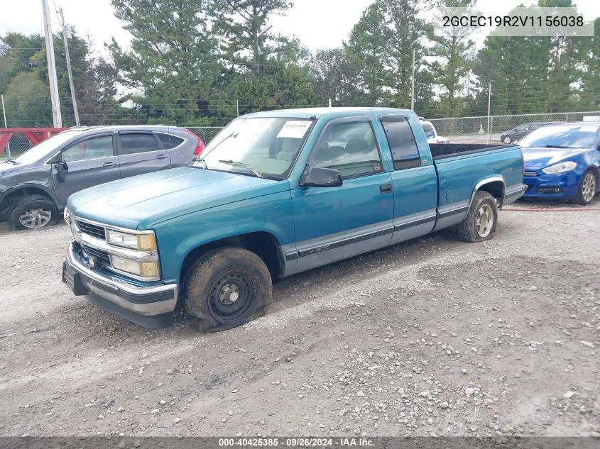 1997 Chevrolet C1500 Fleetside VIN: 2GCEC19R2V1156038 Lot: 40425385