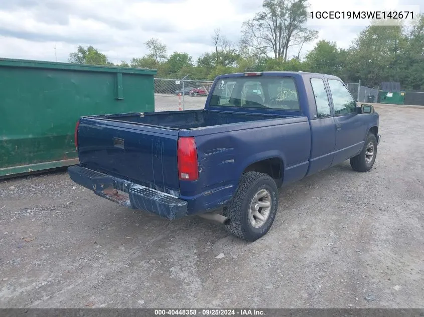 1GCEC19M3WE142671 1998 Chevrolet C1500 Fleetside