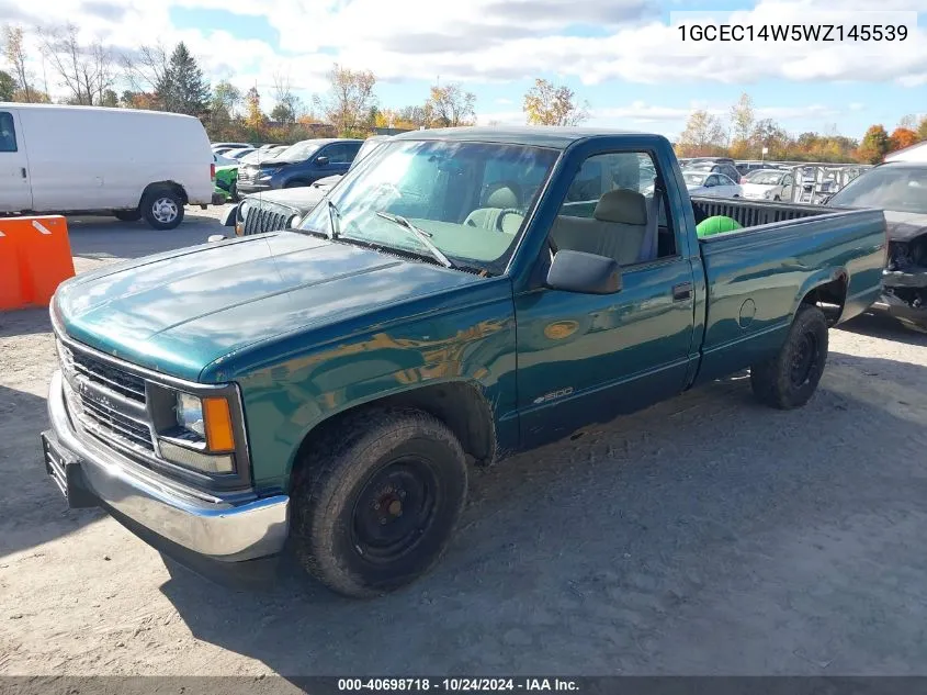 1998 Chevrolet C1500 Fleetside W/T VIN: 1GCEC14W5WZ145539 Lot: 40698718