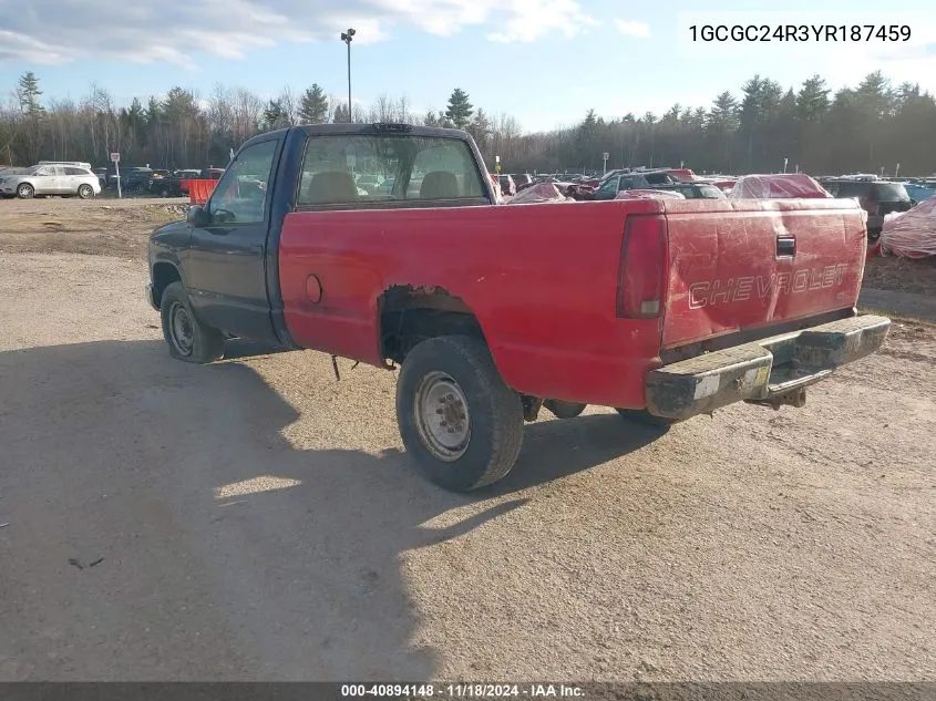 2000 Chevrolet C2500 VIN: 1GCGC24R3YR187459 Lot: 40894148