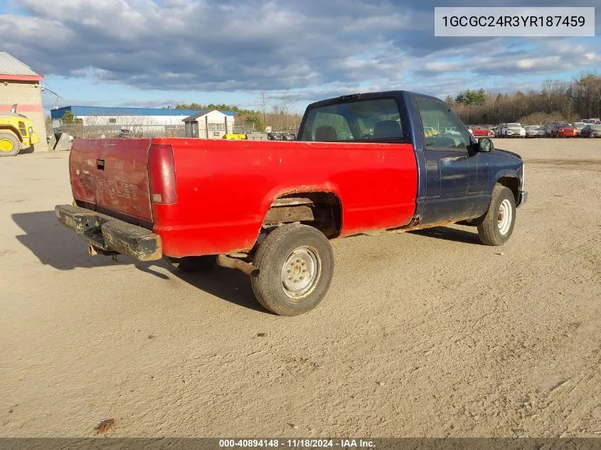 2000 Chevrolet C2500 VIN: 1GCGC24R3YR187459 Lot: 40894148