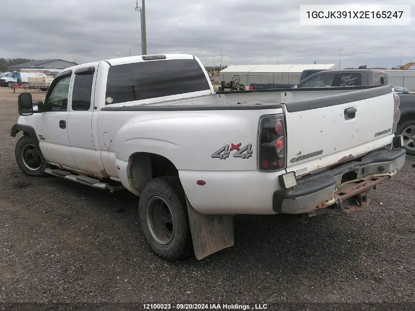 2002 Chevrolet 3500 Silverado VIN: 1GCJK391X2E165247 Lot: 12100023