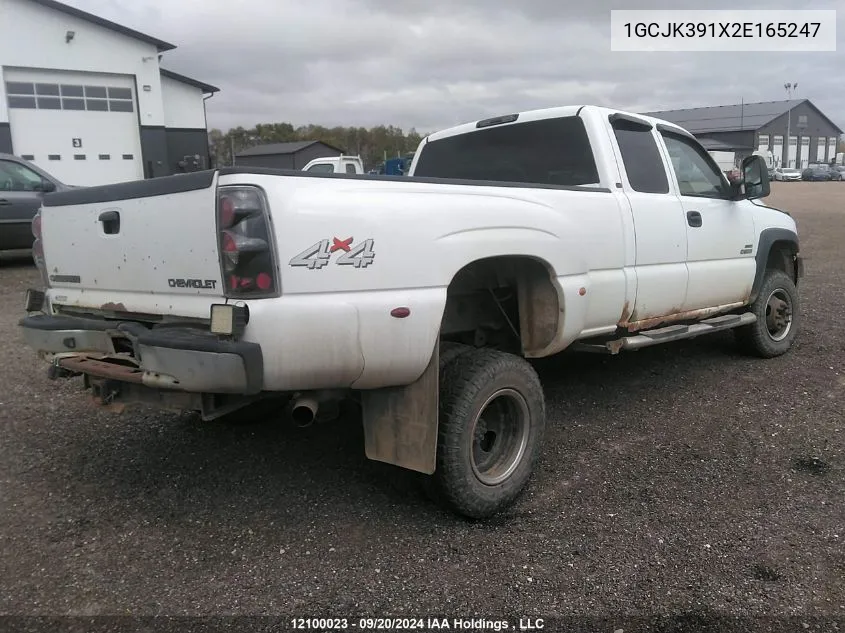 2002 Chevrolet 3500 Silverado VIN: 1GCJK391X2E165247 Lot: 12100023