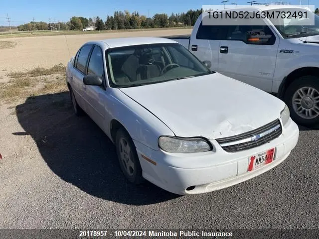 2003 Chevrolet Malibu V6 VIN: 1G1ND52J63M732491 Lot: 20178957