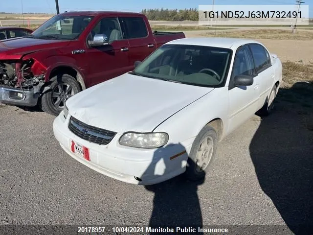 2003 Chevrolet Malibu V6 VIN: 1G1ND52J63M732491 Lot: 20178957