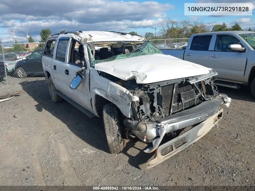 2003 Chevrolet Suburban 2500 Ls VIN: 1GNGK26U73R291828 Lot: 40595942