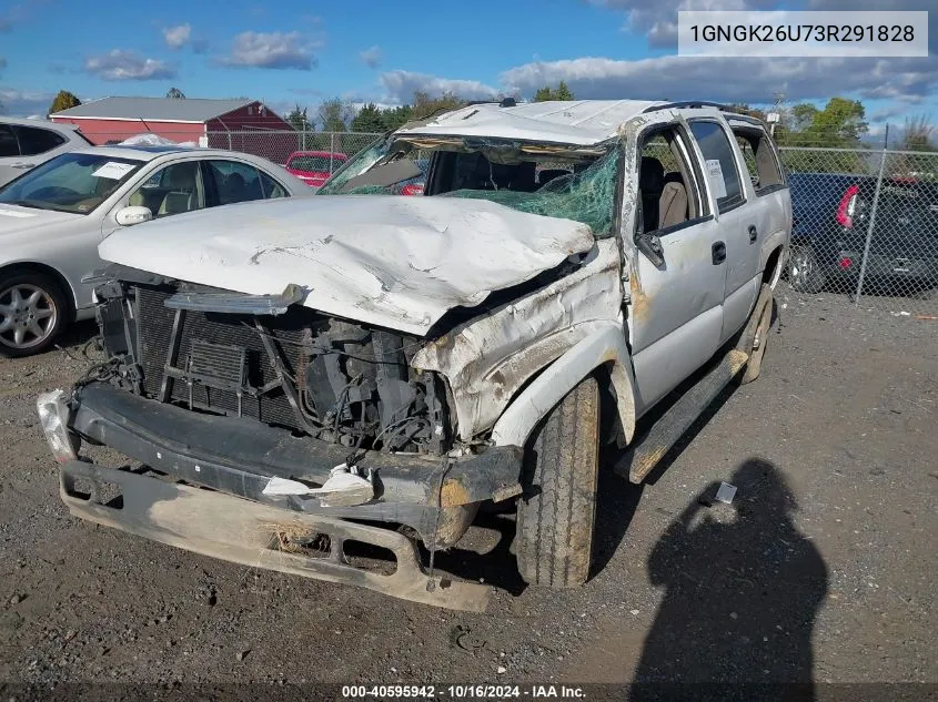 2003 Chevrolet Suburban 2500 Ls VIN: 1GNGK26U73R291828 Lot: 40595942