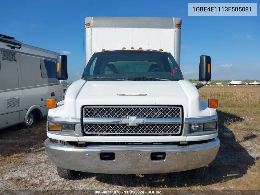 2003 Chevrolet Cc4500 VIN: 1GBE4E1113F505081 Lot: 40711878