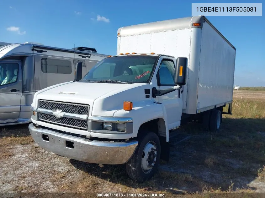 2003 Chevrolet Cc4500 VIN: 1GBE4E1113F505081 Lot: 40711878