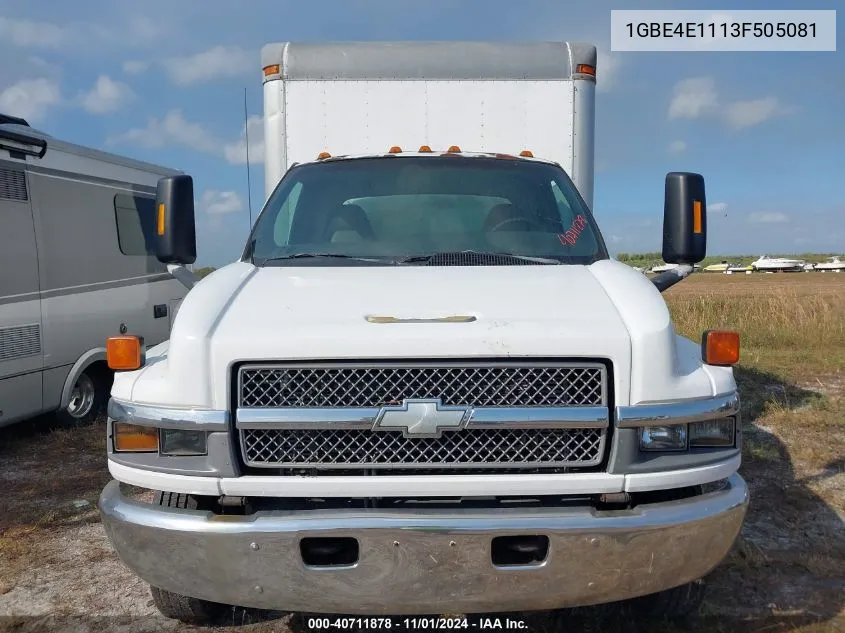 2003 Chevrolet Cc4500 VIN: 1GBE4E1113F505081 Lot: 40711878