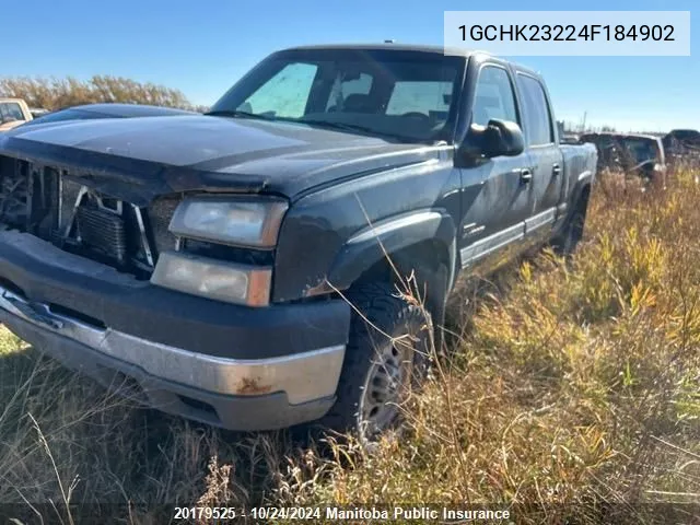 2004 Chevrolet Silverado 2500 Hd Crew Cab VIN: 1GCHK23224F184902 Lot: 20179525