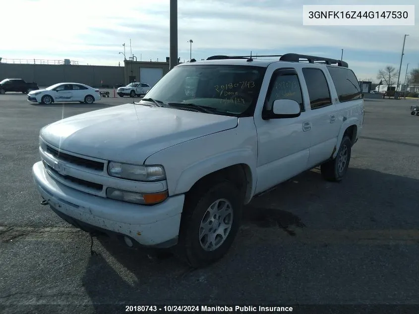 2004 Chevrolet Suburban 1500 Lt VIN: 3GNFK16Z44G147530 Lot: 20180743