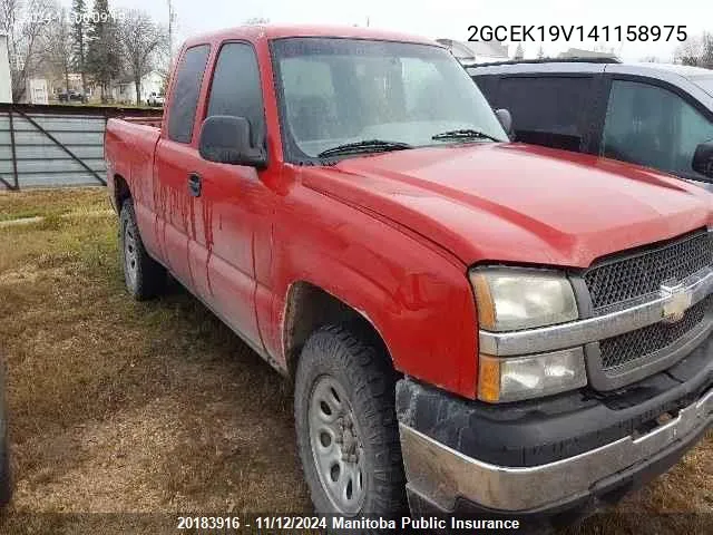 2004 Chevrolet Silverado 1500 Ls Ext Cab VIN: 2GCEK19V141158975 Lot: 20183916