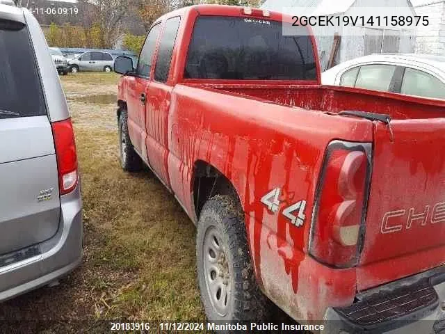 2004 Chevrolet Silverado 1500 Ls Ext Cab VIN: 2GCEK19V141158975 Lot: 20183916