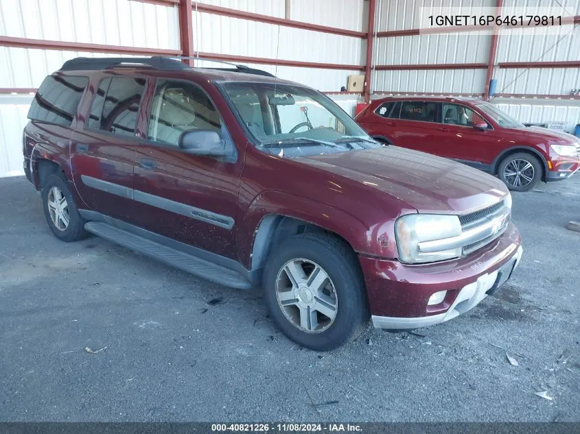 2004 Chevrolet Trailblazer Ext Ls VIN: 1GNET16P646179811 Lot: 40821226