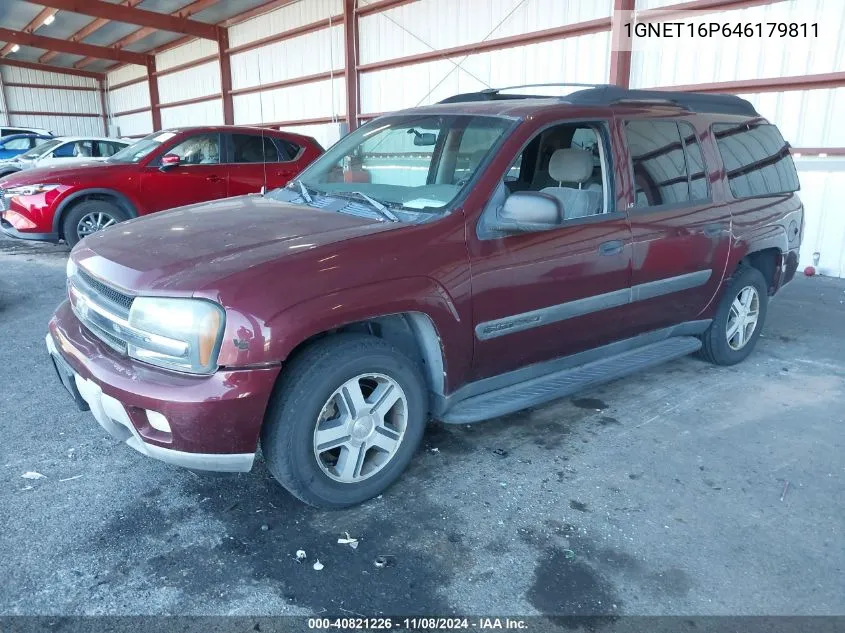 2004 Chevrolet Trailblazer Ext Ls VIN: 1GNET16P646179811 Lot: 40821226