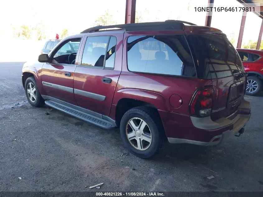 2004 Chevrolet Trailblazer Ext Ls VIN: 1GNET16P646179811 Lot: 40821226