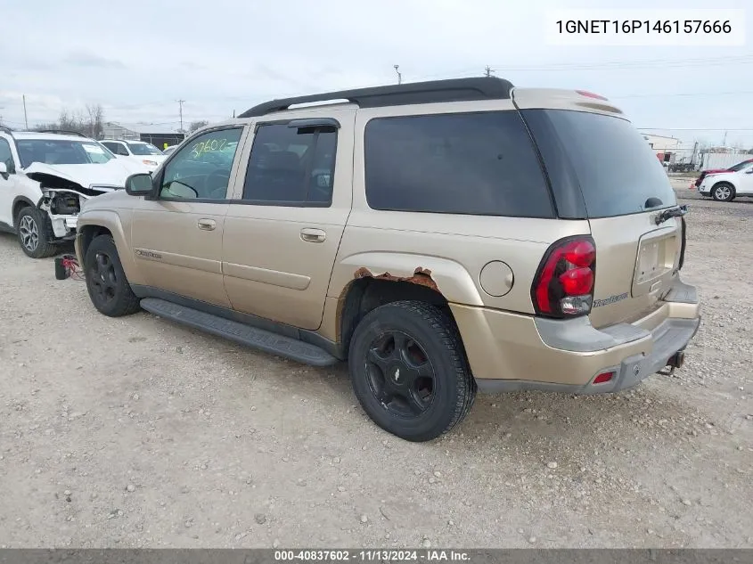 2004 Chevrolet Trailblazer Ext Lt VIN: 1GNET16P146157666 Lot: 40837602