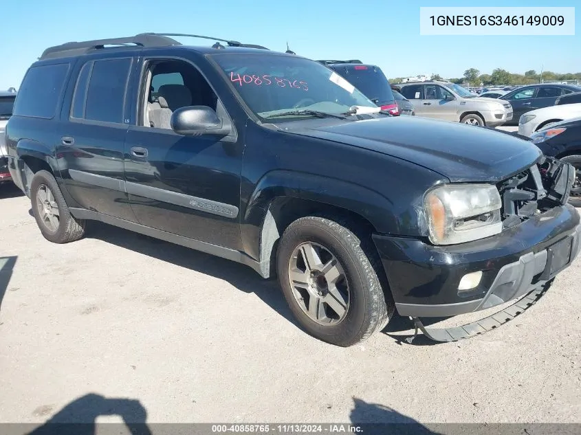 2004 Chevrolet Trailblazer Ext Ls VIN: 1GNES16S346149009 Lot: 40858765