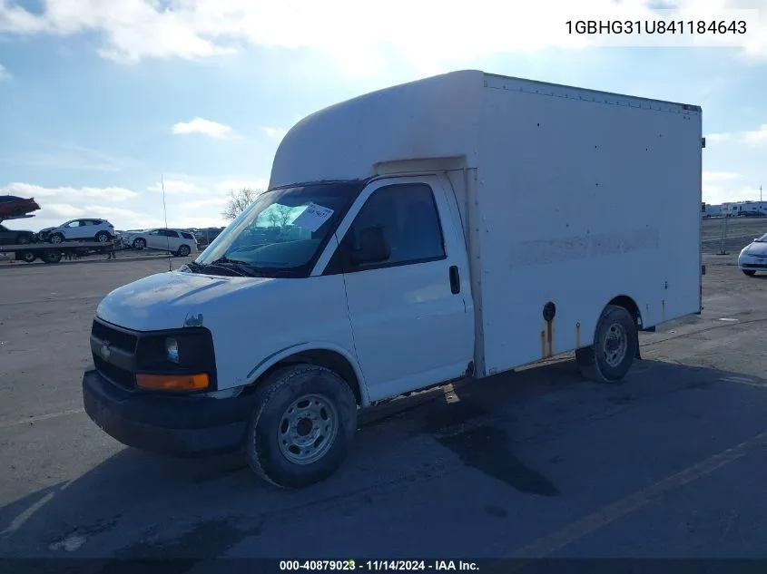 2004 Chevrolet Express Cutaway VIN: 1GBHG31U841184643 Lot: 40879023