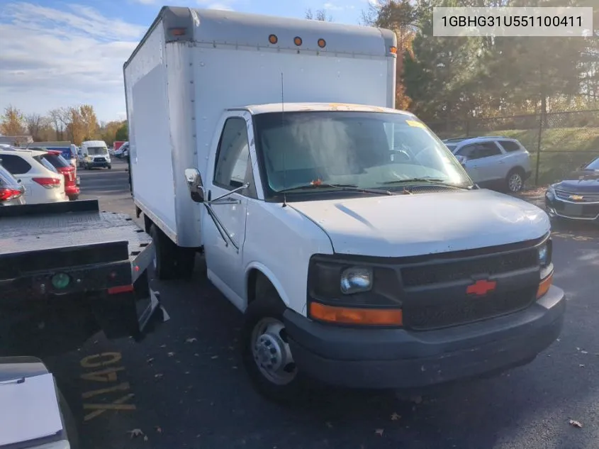 2005 Chevrolet Express Cutaway VIN: 1GBHG31U551100411 Lot: 40823875