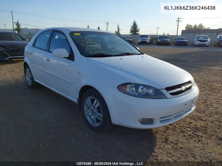 2006 Chevrolet Optra 5 Lt VIN: KL1JK66Z36K246438 Lot: 12076388