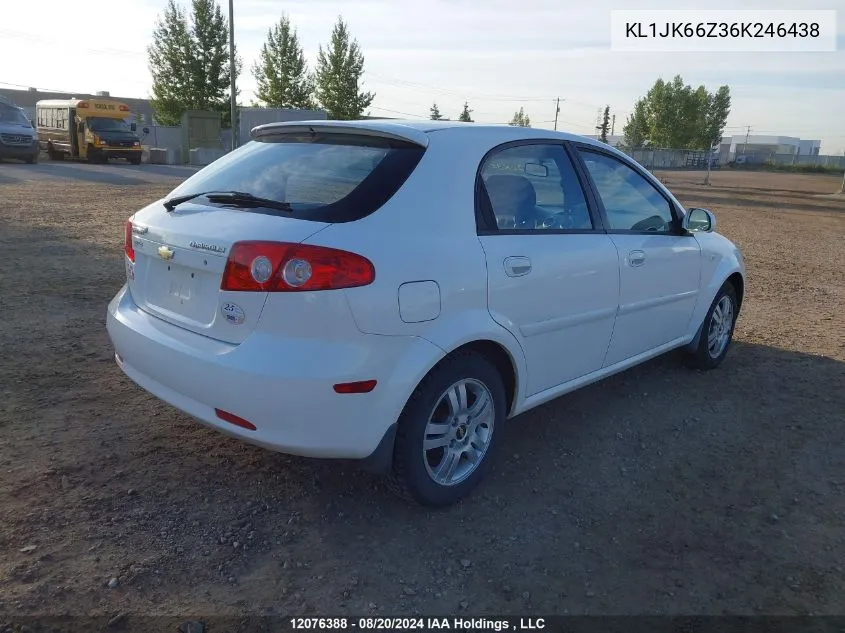 2006 Chevrolet Optra 5 Lt VIN: KL1JK66Z36K246438 Lot: 12076388