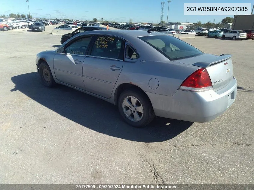 2006 Chevrolet Impala Ls V6 VIN: 2G1WB58N469207385 Lot: 20177599