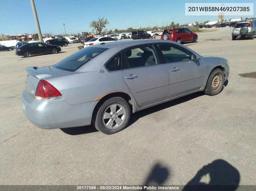 2006 Chevrolet Impala Ls V6 VIN: 2G1WB58N469207385 Lot: 20177599