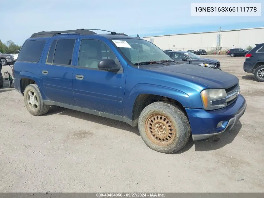 1GNES16SX66111778 2006 Chevrolet Trailblazer Ext Ls