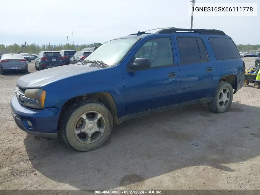 1GNES16SX66111778 2006 Chevrolet Trailblazer Ext Ls