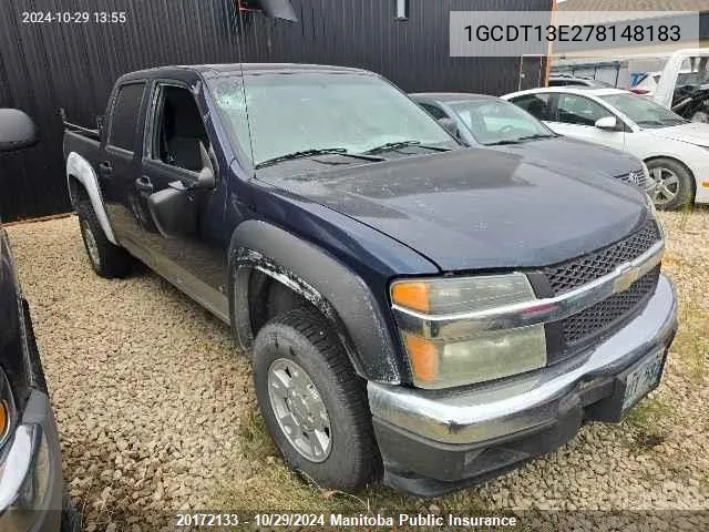 2007 Chevrolet Colorado Lt Crew Cab VIN: 1GCDT13E278148183 Lot: 20172133