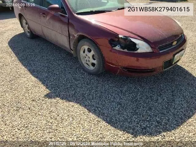 2G1WB58K279401615 2007 Chevrolet Impala Ls V6