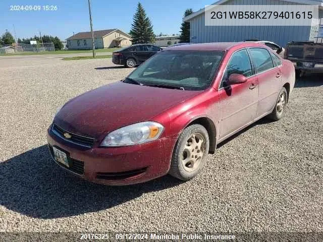 2007 Chevrolet Impala Ls V6 VIN: 2G1WB58K279401615 Lot: 20176325