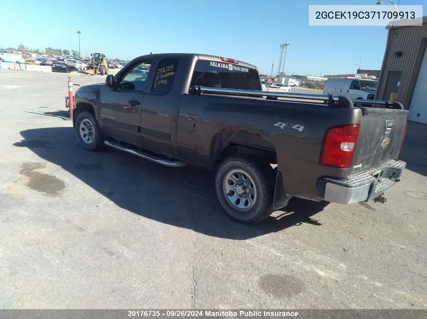 2007 Chevrolet Silverado 1500 Lt Ext Cab VIN: 2GCEK19C371709913 Lot: 20176735