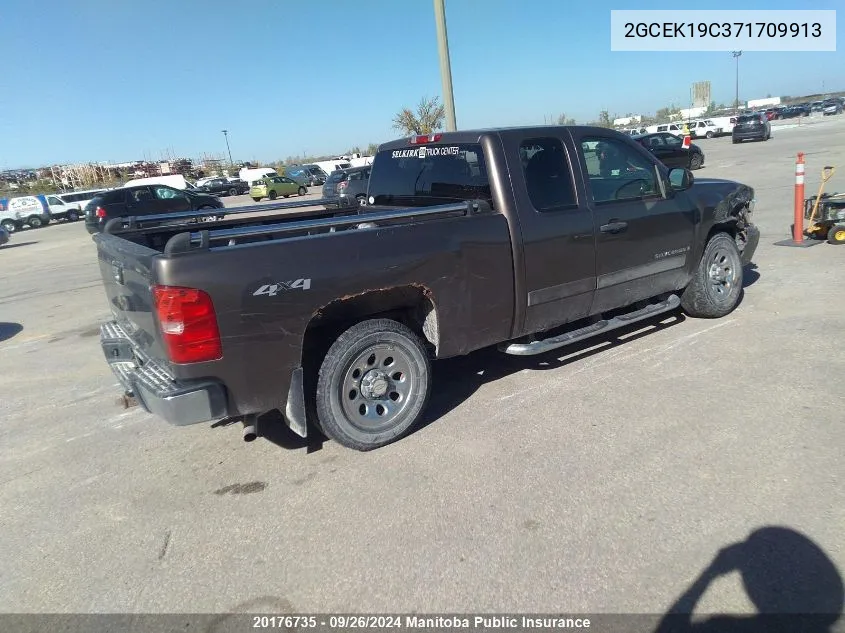 2007 Chevrolet Silverado 1500 Lt Ext Cab VIN: 2GCEK19C371709913 Lot: 20176735