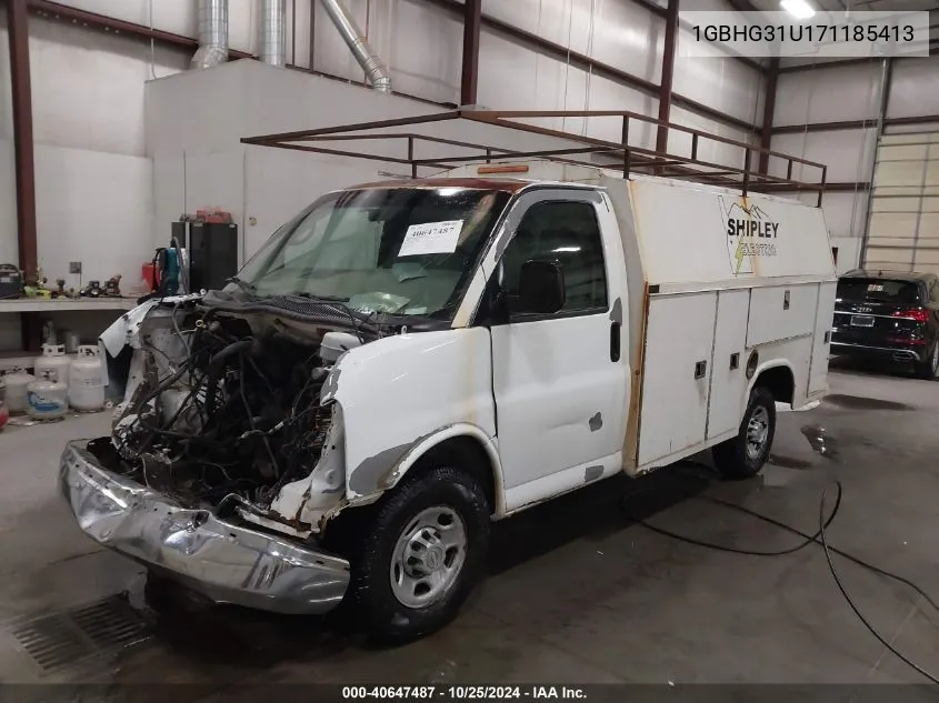 2007 Chevrolet Express Cutaway Work Van VIN: 1GBHG31U171185413 Lot: 40647487