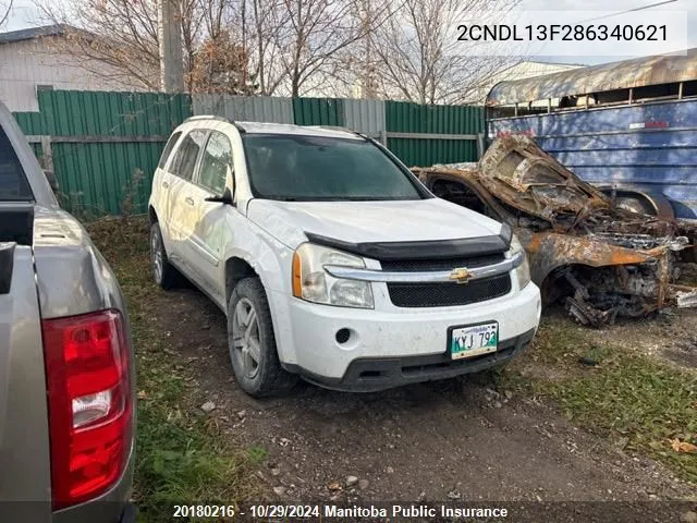 2008 Chevrolet Equinox Ls V6 VIN: 2CNDL13F286340621 Lot: 20180216