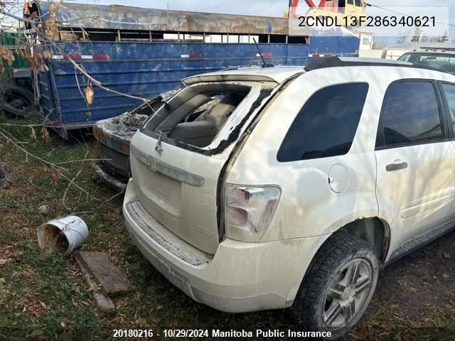 2008 Chevrolet Equinox Ls V6 VIN: 2CNDL13F286340621 Lot: 20180216