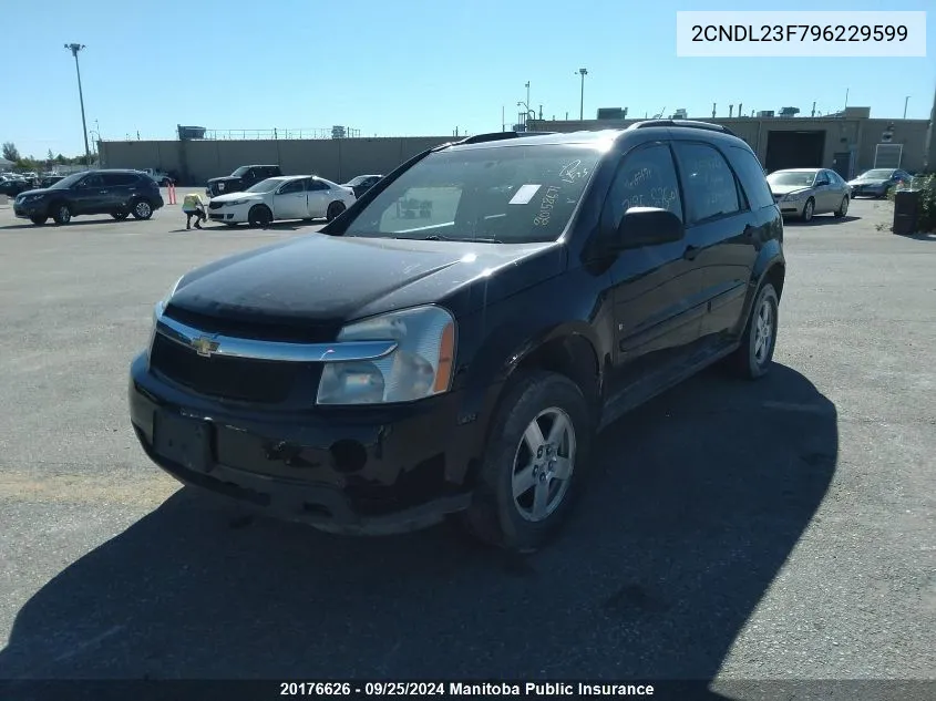 2CNDL23F796229599 2009 Chevrolet Equinox Ls V6