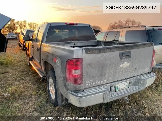 3GCEK13369G239797 2009 Chevrolet Silverado 1500 Lt Crew Cab