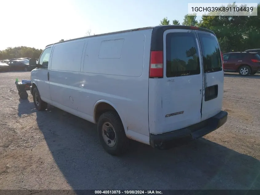 2009 Chevrolet Express 3500 Work Van VIN: 1GCHG39K891104439 Lot: 40513875