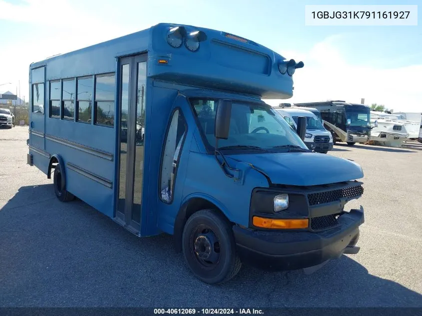 2009 Chevrolet Express Cutaway Work Van VIN: 1GBJG31K791161927 Lot: 40612069