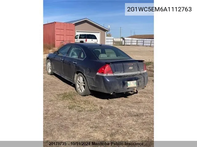 2010 Chevrolet Impala Ltz V6 VIN: 2G1WC5EM6A1112763 Lot: 20179735