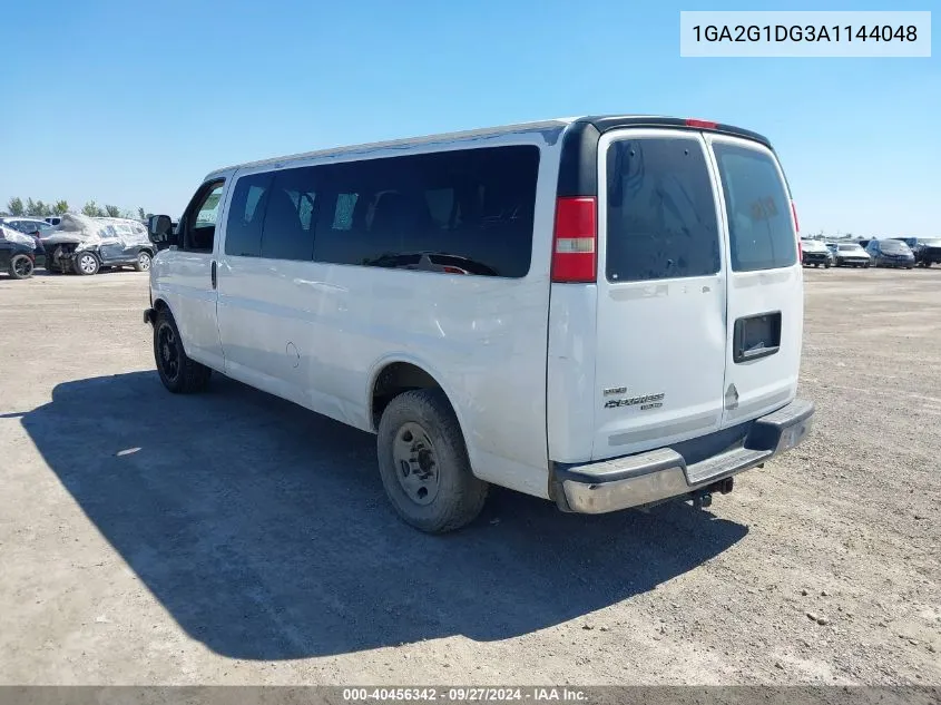 2010 Chevrolet Express 3500 Lt VIN: 1GA2G1DG3A1144048 Lot: 40456342