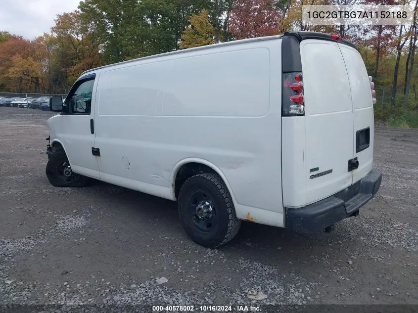 2010 Chevrolet Express 3500 Work Van VIN: 1GC2GTBG7A1152188 Lot: 40578002