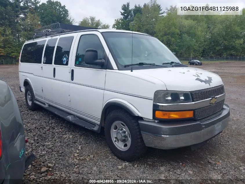 1GAZG1FG4B1125988 2011 Chevrolet Express 3500 Lt