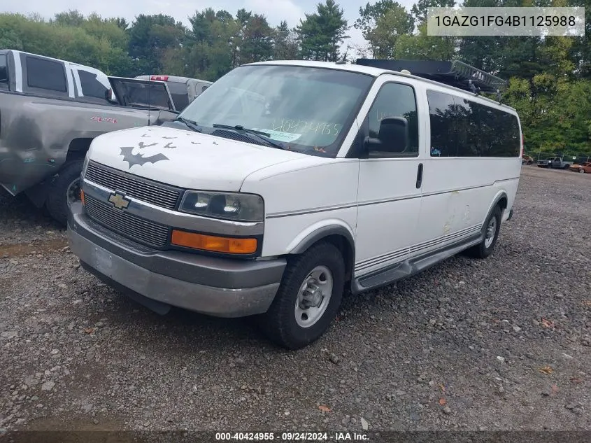 2011 Chevrolet Express 3500 Lt VIN: 1GAZG1FG4B1125988 Lot: 40424955